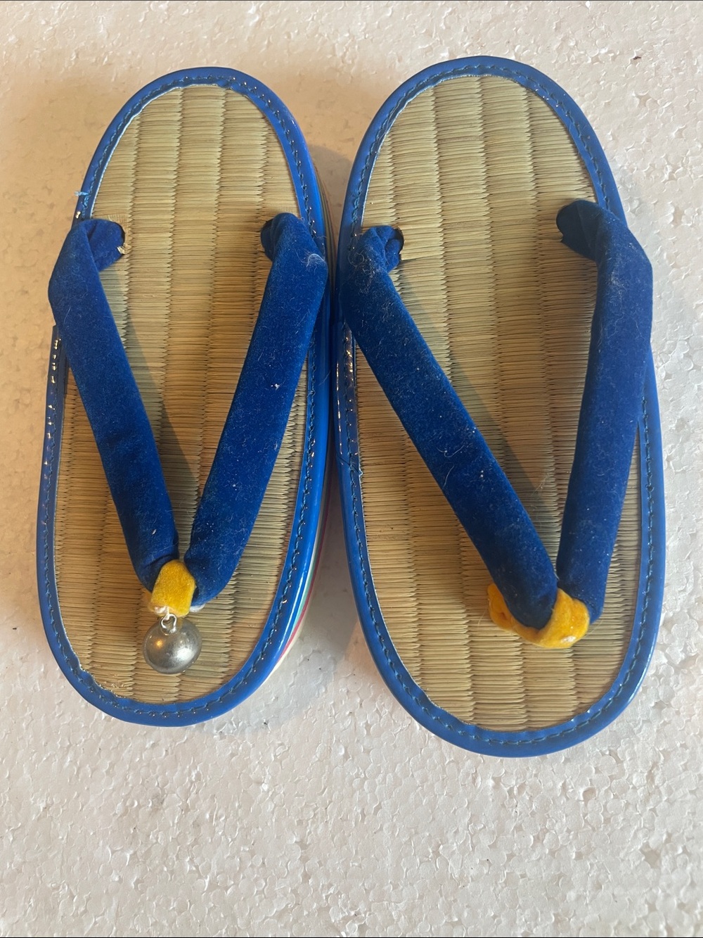 Vintage traditional Japanese children's zori or tatami sandals unisex boys girls